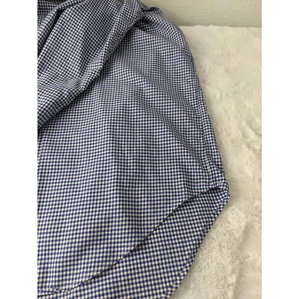Polo Ralph Lauren Men's Blue Check Long Sleeve Shirt Size 2XLT Two Extra Large T